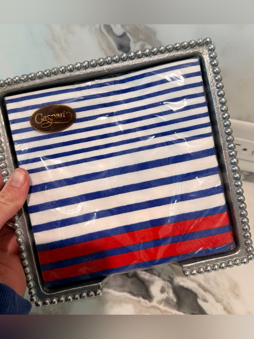 Mariposa Patriotic Luncheon Napkin Holder